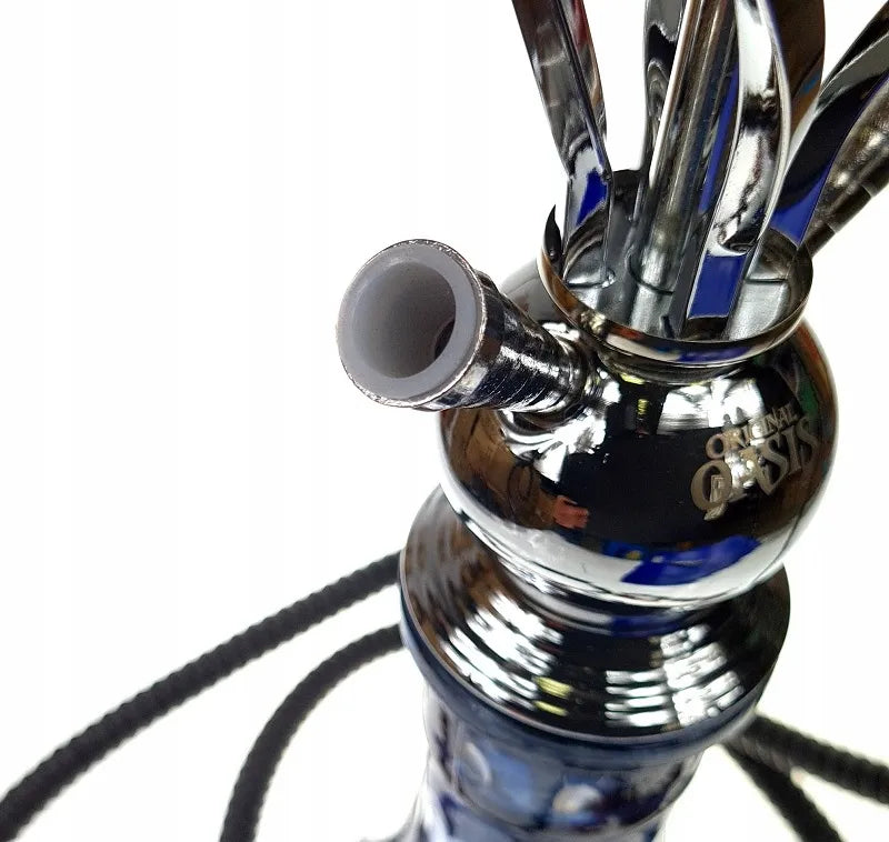 Pradinis Shisha Oasis Rasha kaljano rinkinys, 2 žarnos, 51 cm, su priedais