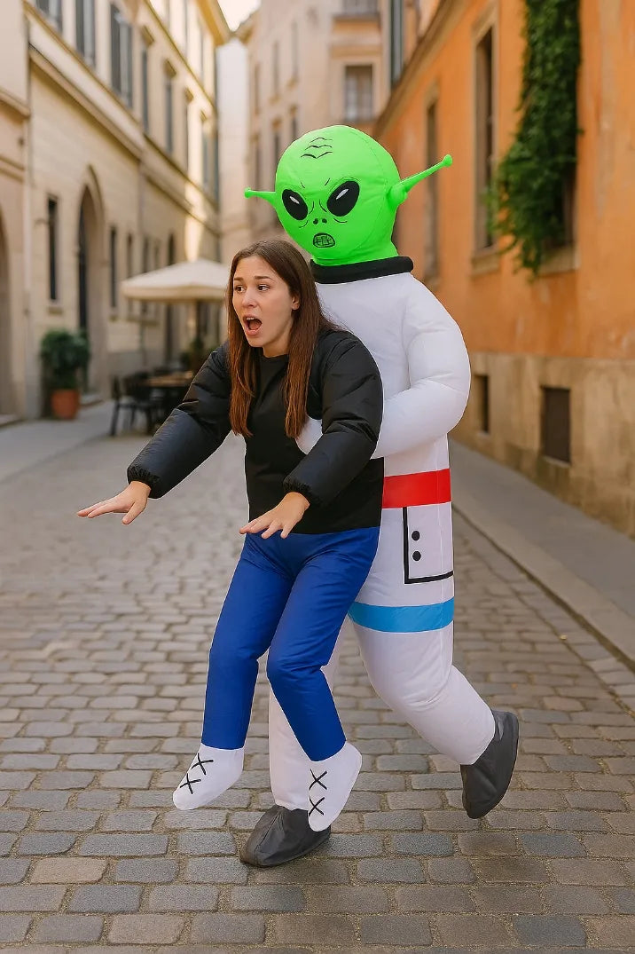 PRIPUČIAMAS ATEIVIO KOSTIUMAS UFO ATEIVIS KOSTIUMAS PRIPUČIAMAS APRANGOS HALLOWEEN