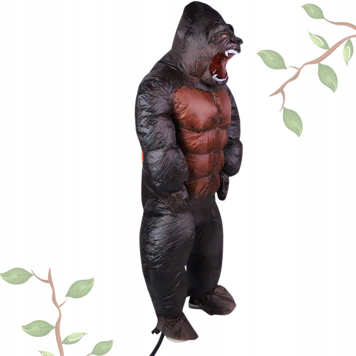 PRIPUČIAMAS KING KONG GORILOS KOSTIUMAS GIGANTIŠKA BEŽDŽIONĖ HALLOWEEN ŠVENTEI