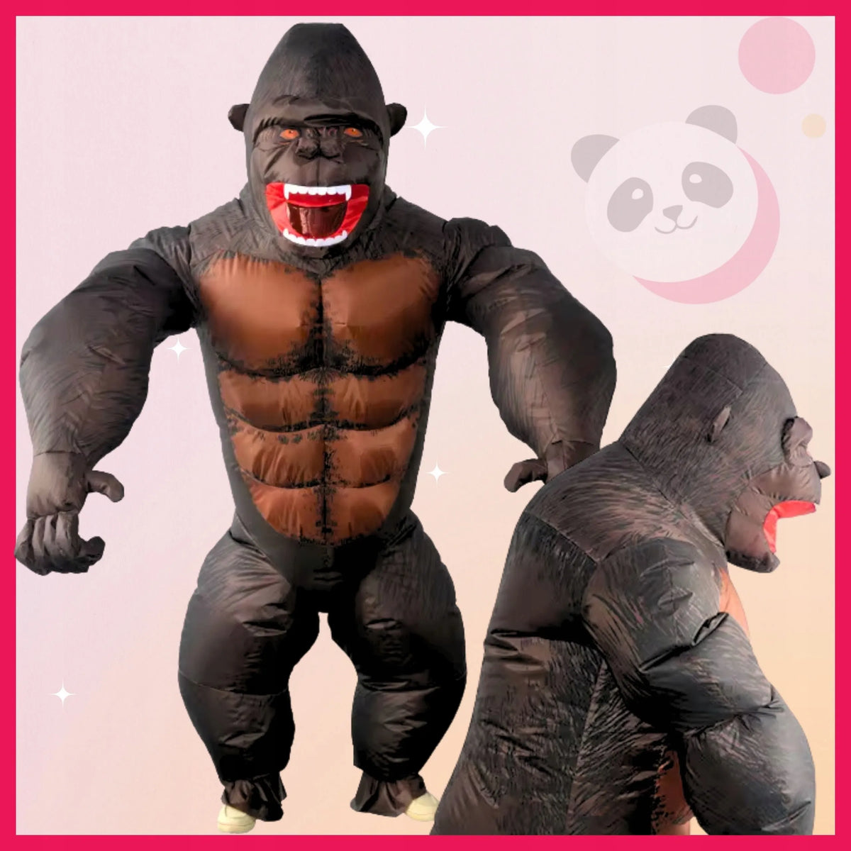 PRIPUČIAMAS KING KONG GORILOS KOSTIUMAS GIGANTIŠKA BEŽDŽIONĖ HALLOWEEN ŠVENTEI