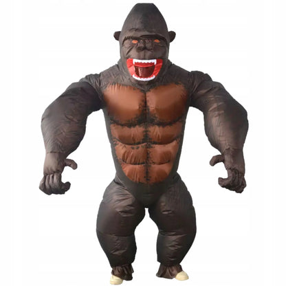 PRIPUČIAMAS KING KONG GORILOS KOSTIUMAS GIGANTIŠKA BEŽDŽIONĖ HALLOWEEN ŠVENTEI