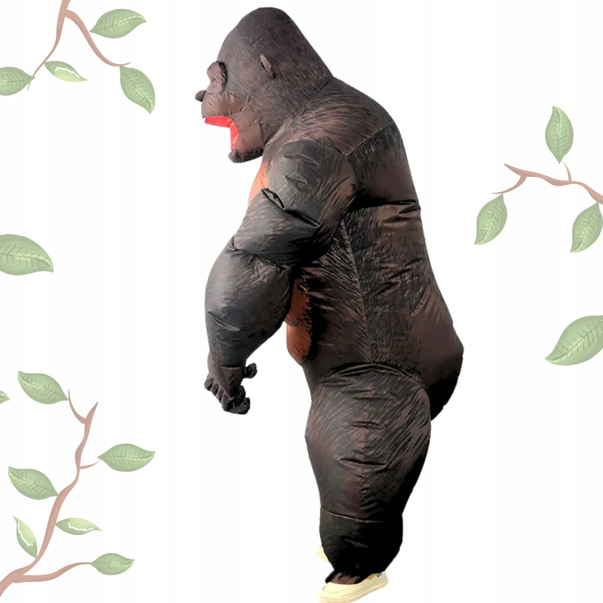 PRIPUČIAMAS KING KONG GORILOS KOSTIUMAS GIGANTIŠKA BEŽDŽIONĖ HALLOWEEN ŠVENTEI