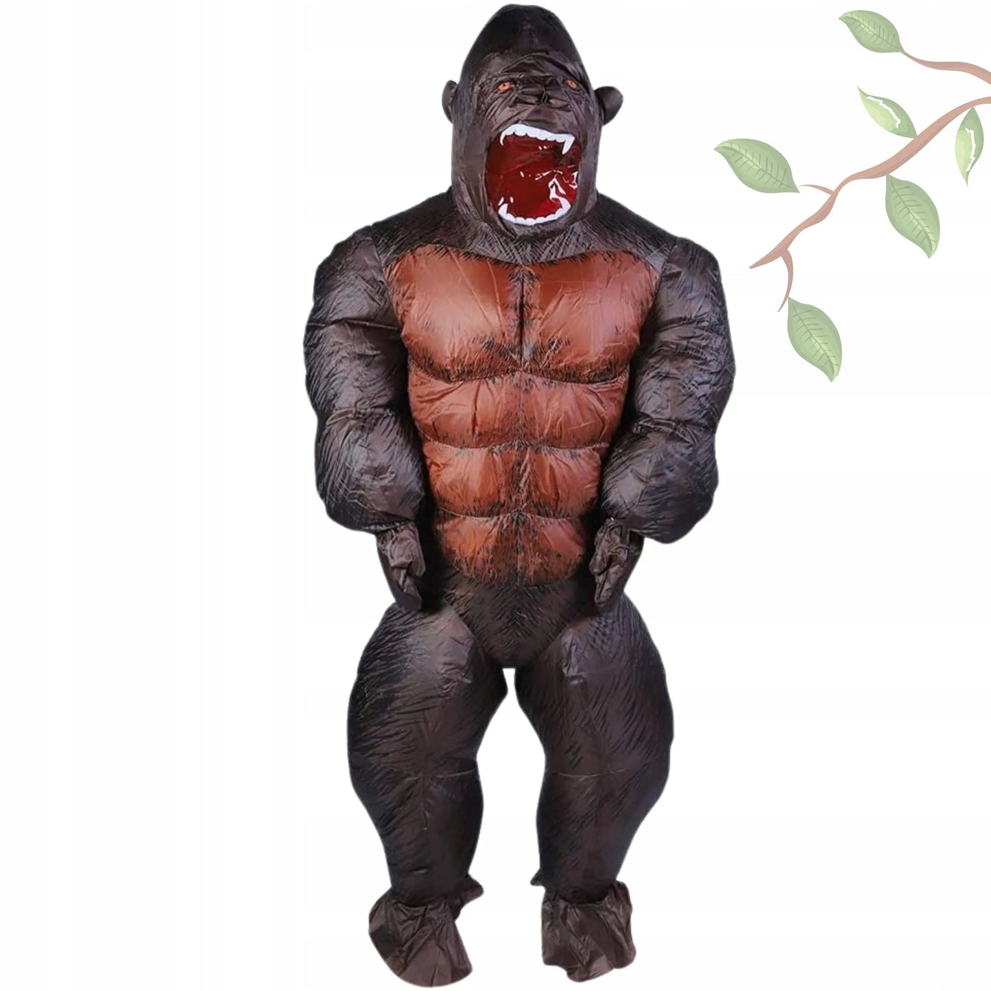 Pripučiamas King Kong gorilos kostiumas gigantiška beždžionė