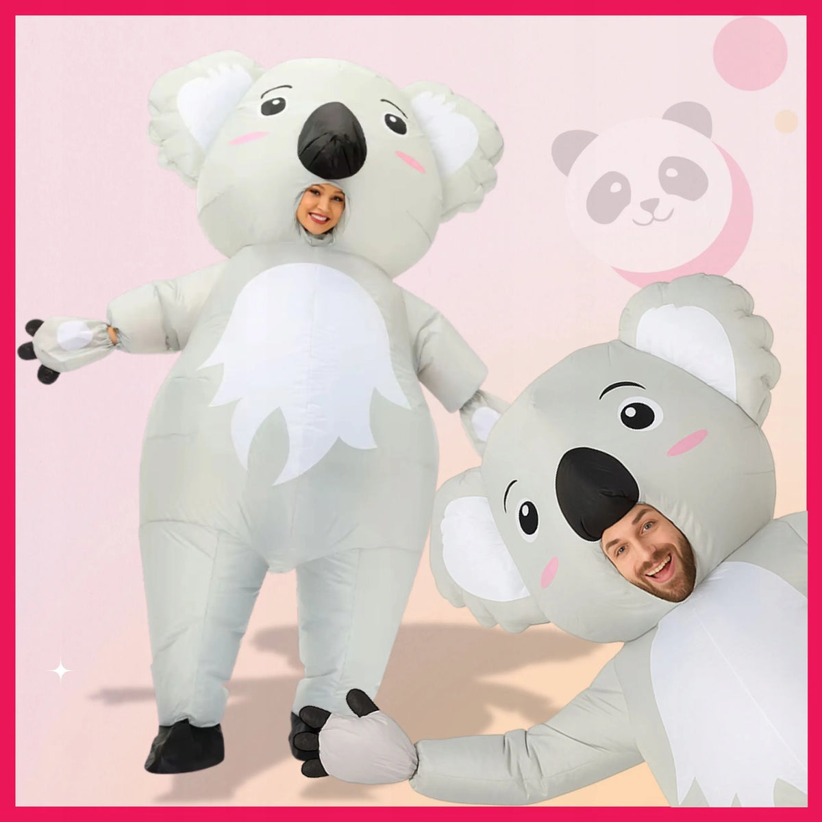 PRIPUČIAMAS KOALA MEŠKĖNO KOSTIUMAS HALLOWEEN VAKARĖLIUI, PATS PRISIPUČIANTIS