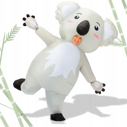 PRIPUČIAMAS KOALA MEŠKĖNO KOSTIUMAS HALLOWEEN VAKARĖLIUI, PATS PRISIPUČIANTIS