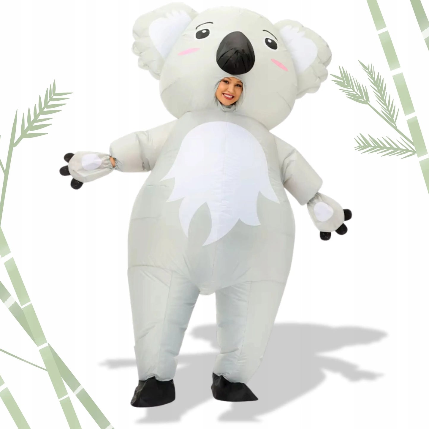 PRIPUČIAMAS KOALA MEŠKĖNO KOSTIUMAS HALLOWEEN VAKARĖLIUI, PATS PRISIPUČIANTIS
