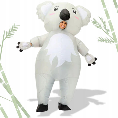 PRIPUČIAMAS KOALA MEŠKĖNO KOSTIUMAS HALLOWEEN VAKARĖLIUI, PATS PRISIPUČIANTIS
