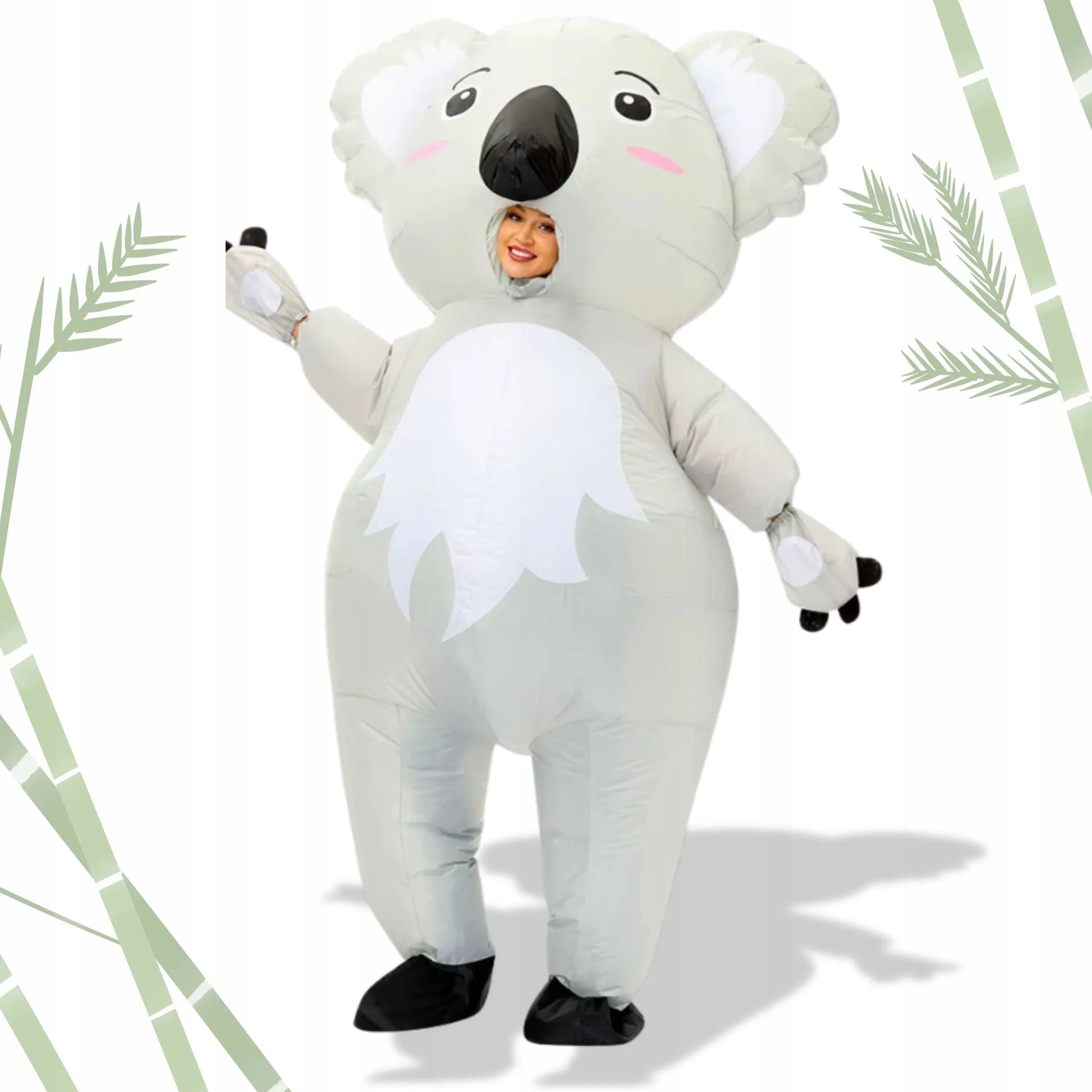 PRIPUČIAMAS KOALA MEŠKĖNO KOSTIUMAS HALLOWEEN VAKARĖLIUI, PATS PRISIPUČIANTIS