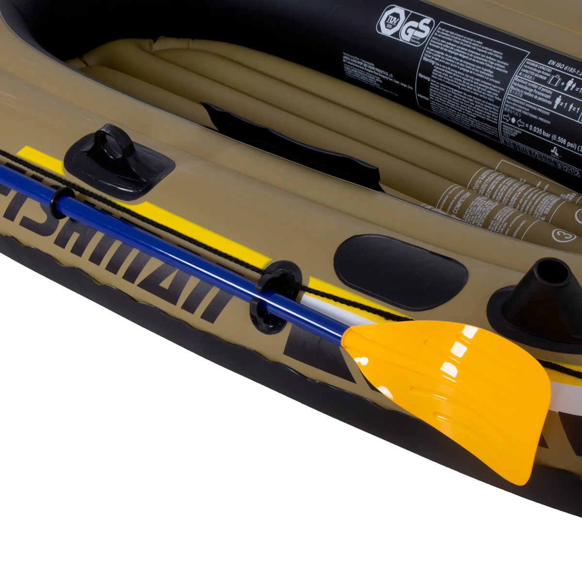 Pripučiamas žvejybinis valtis Pathfinder Fishman 2 vietų komplektas su pompa
