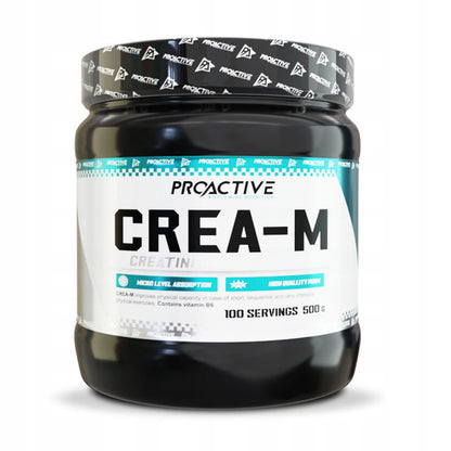 „ProActive“ kreatino monohidratas milteliais, vynuogių skonio, 500 g