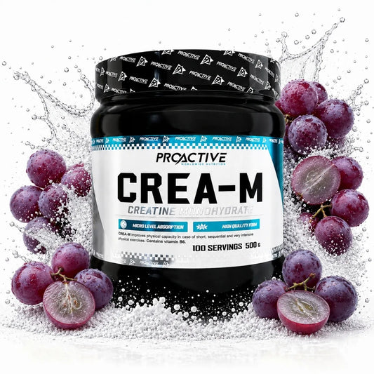 „ProActive“ kreatino monohidratas milteliais, vynuogių skonio, 500 g