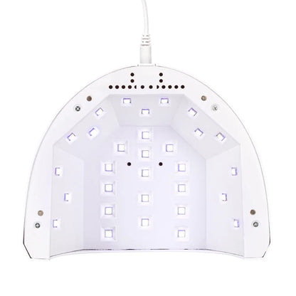 Profesionali UV/LED nagų lempa Molly Nails SUN 1S PRO 48 W, balta