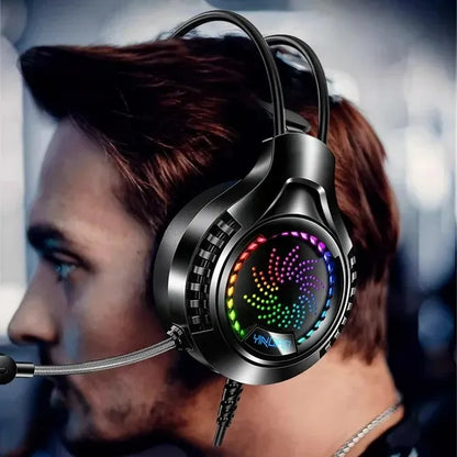 PROFESIONALIOS žaidimų ausinės Q7 su mikrofonu, skirtos PC, PS5, XBOX ONE