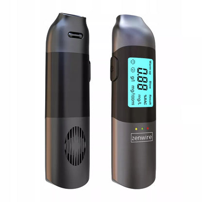 Profesionalus bekontaktis policijos tipo alkotesteris Zenwire MR702, įkraunamas per USB-C