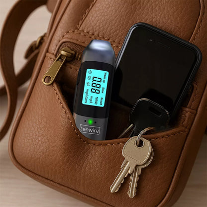 Profesionalus bekontaktis policijos tipo alkotesteris Zenwire MR702, įkraunamas per USB-C