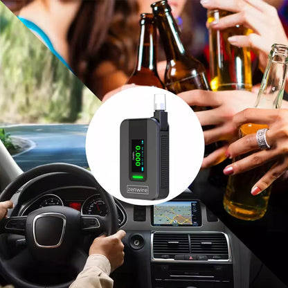 Profesionalus policijos elektrocheminis alkotesteris Zenwire AI be kandiklio su 6 kandikliais