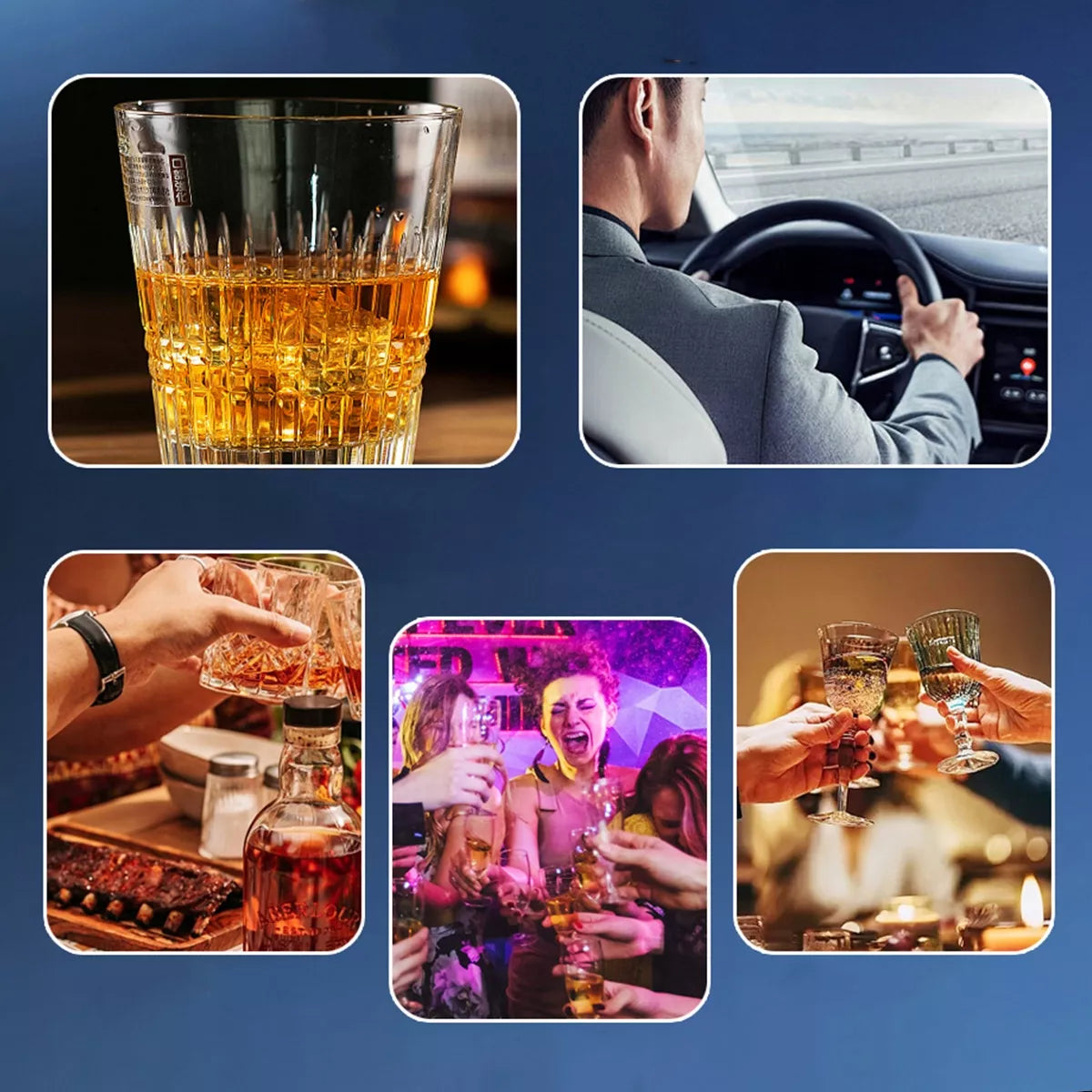 Profesionalus skaitmeninis alkotesteris Zenwire MR806 su žibintuvėliu ir 5 kandikliais