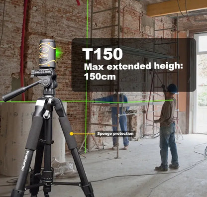 PROFESIONALUS TRIKOJIS FOTOGRAFAVIMUI su telefono laikikliu reguliuojamas stabilus 150 cm