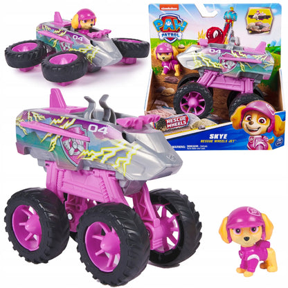 „Psi Patrol Rescue Wheels“ Skye transporto priemonė–reaktyvinis lėktuvas su figūrėle