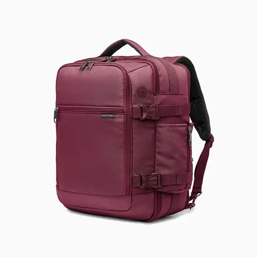 PUCCINI Easy Pack PM90172-3B bordo kelioninė kuprinė-krepšys, 24 l
