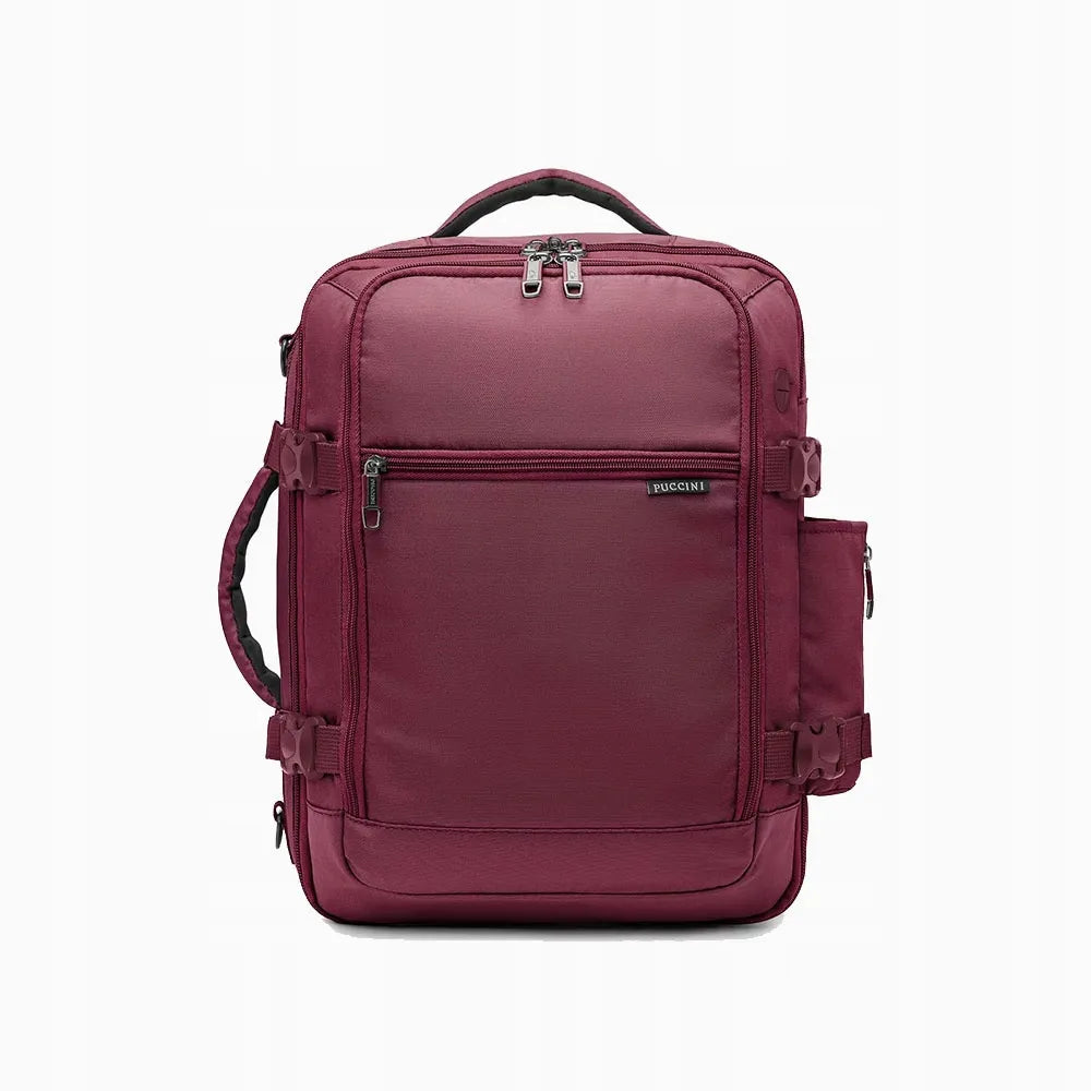 PUCCINI Easy Pack PM90172-3B bordo kelioninė kuprinė-krepšys, 24 l