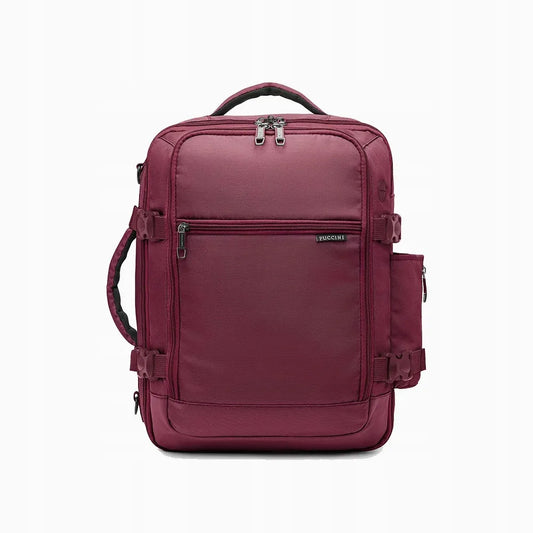 PUCCINI Easy Pack PM90172-3B bordo kelioninė kuprinė-krepšys, 24 l