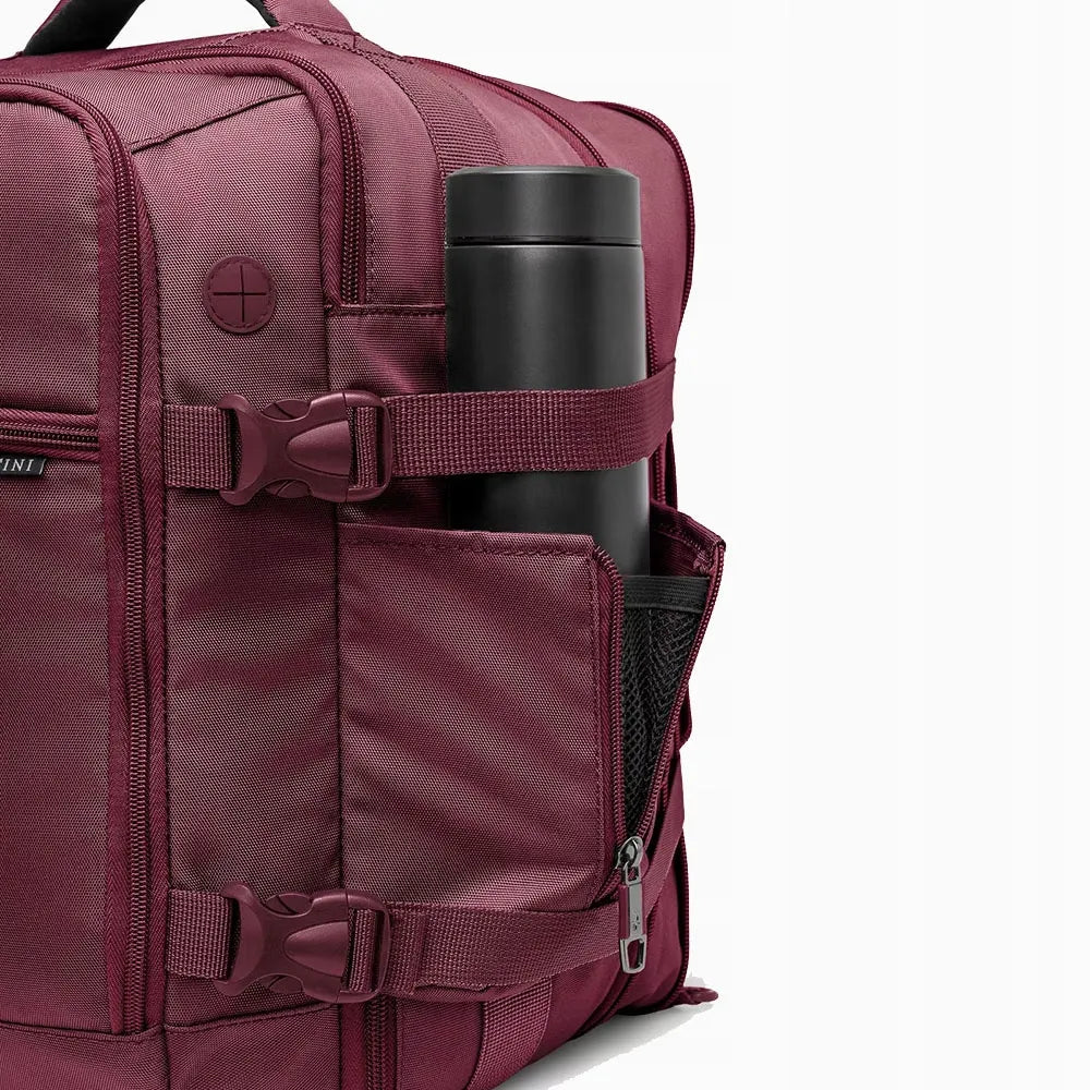 PUCCINI Easy Pack PM90172-3B bordo kelioninė kuprinė-krepšys, 24 l