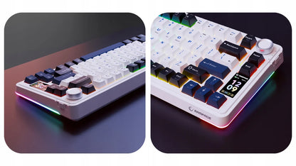 Rampage Quell Pro belaidė mechaninė žaidimų klaviatūra, hot-swap, RGB