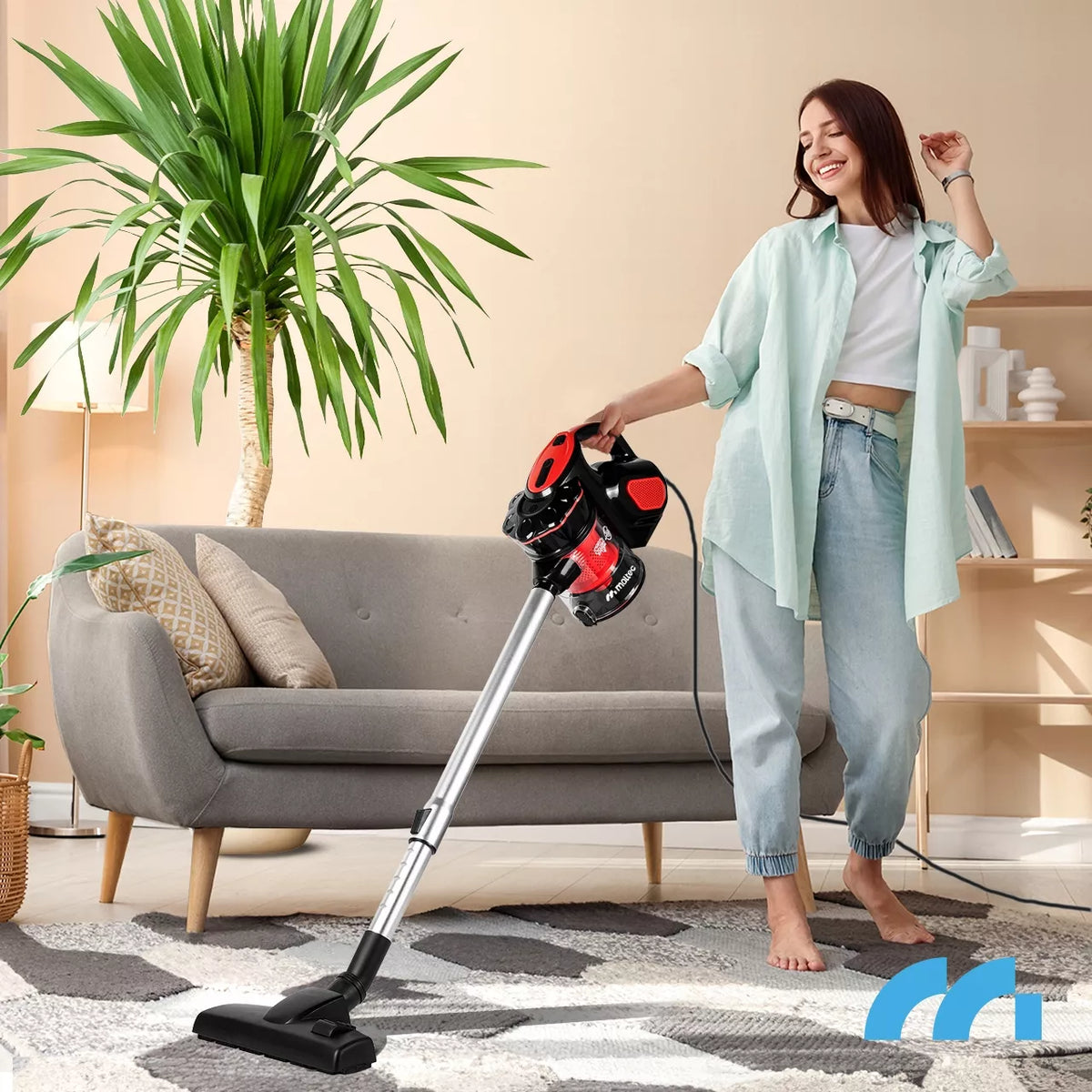 Rankinis vertikalus cikloninis dulkių siurblys Maltec Vertical turbo cyclone 600W 5 viename