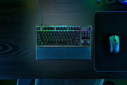 Razer Huntsman V3 Pro TKL laidinė žaidimų klaviatūra, US international (QWERTY), juoda