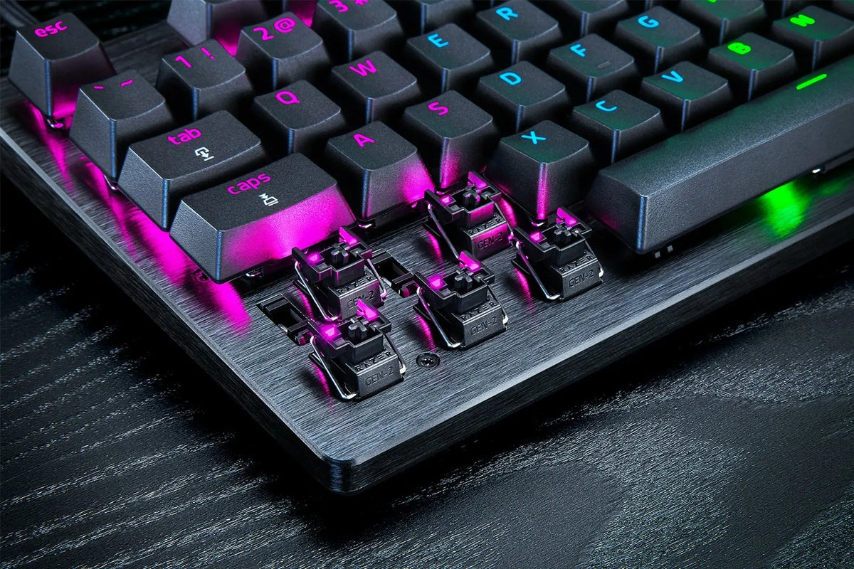 Razer Huntsman V3 Pro TKL laidinė žaidimų klaviatūra, US international (QWERTY), juoda