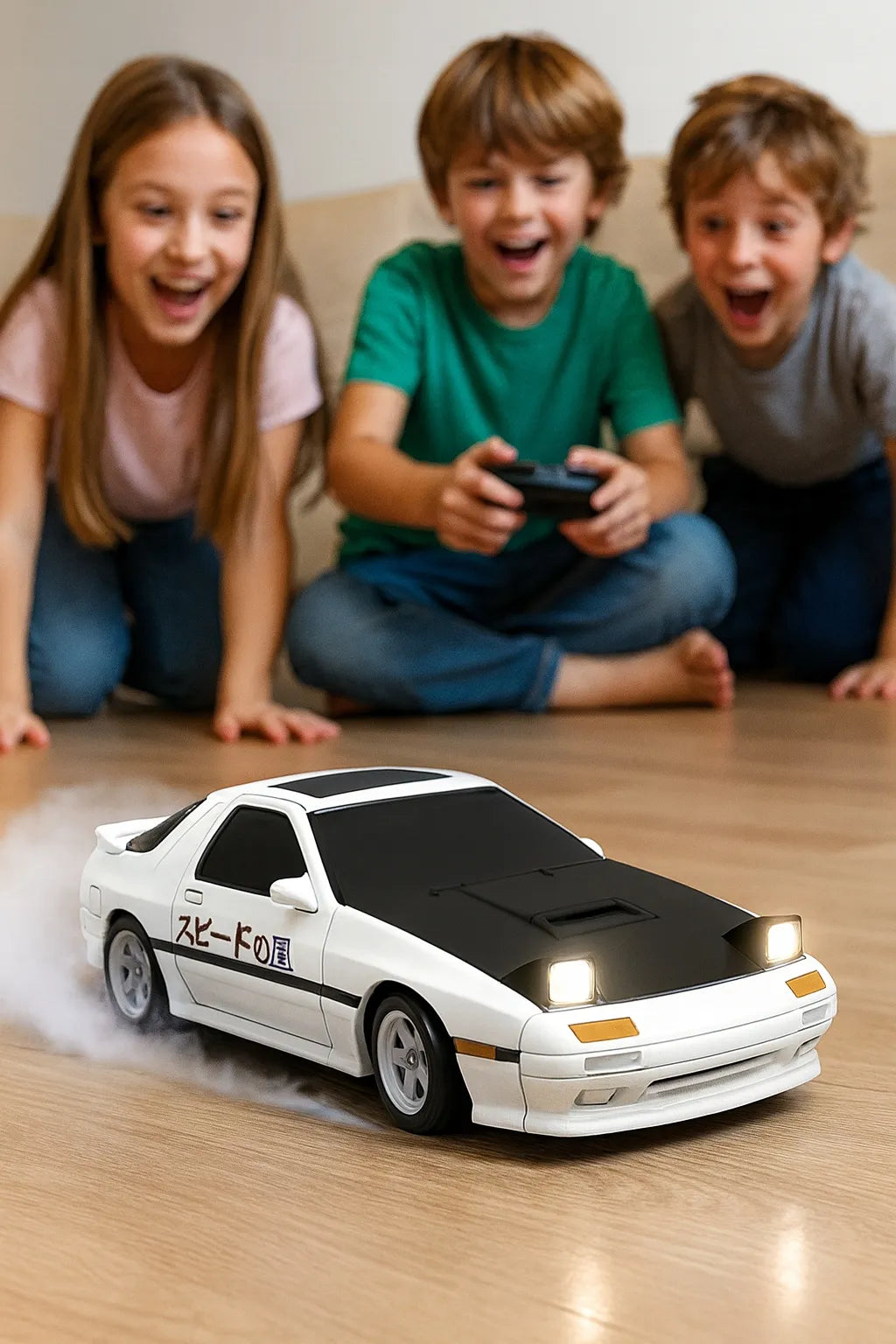 RC drifto automobilis JJR/C C8827 4WD su giroskopu ir proporciniu nuotoliniu valdymu Mazda
