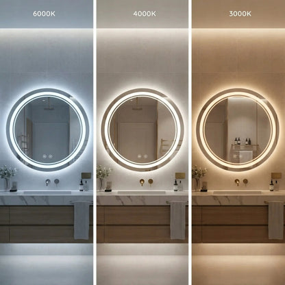REA SOFT 50 apvalus sieninis LED veidrodis