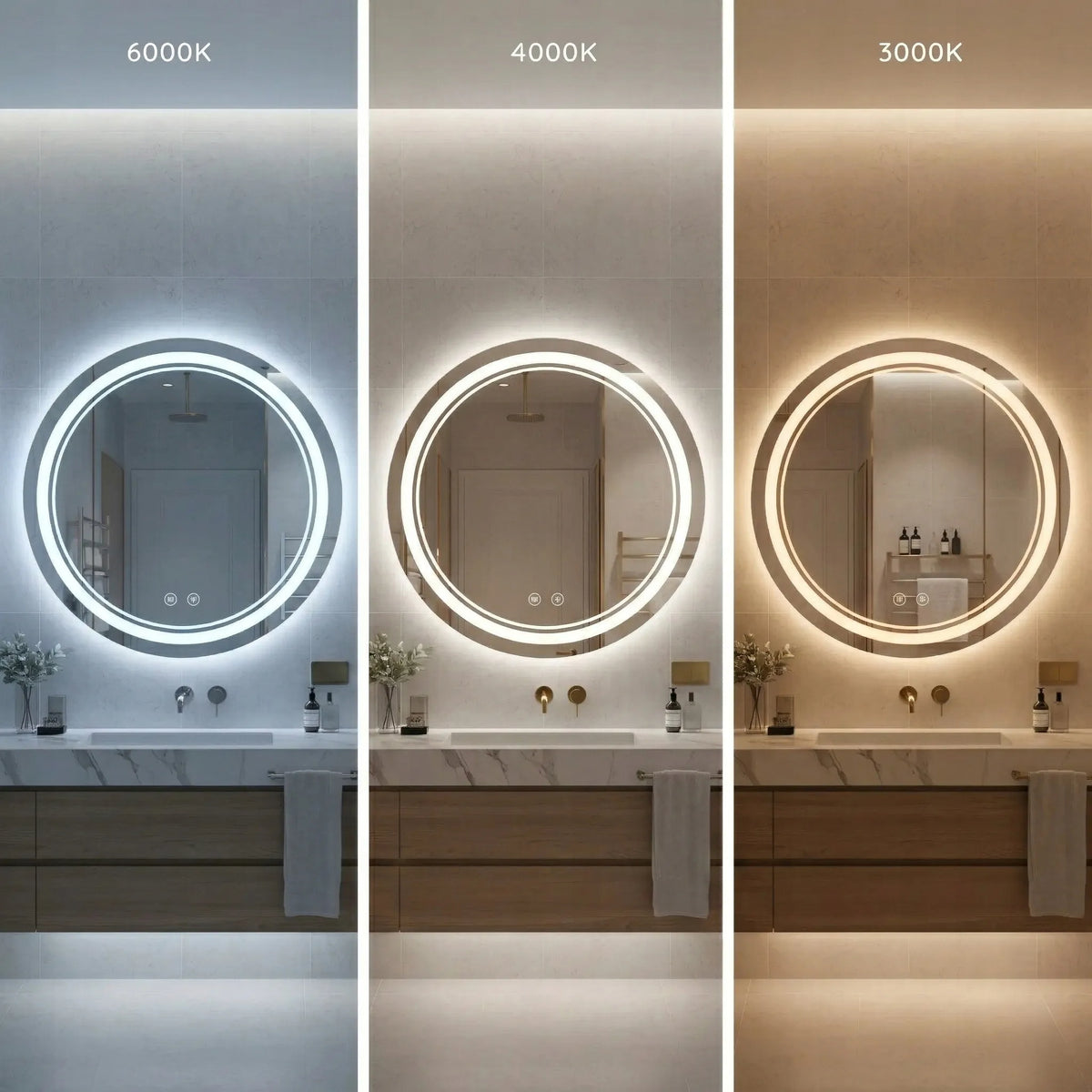 REA SOFT 70 apvalus LED veidrodis