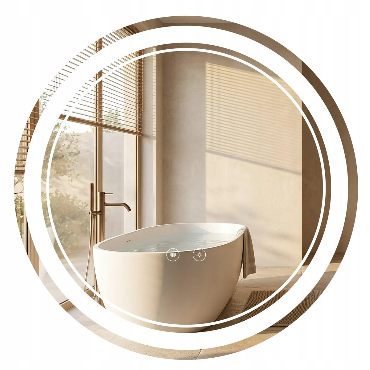 REA SOFT 70 apvalus LED veidrodis