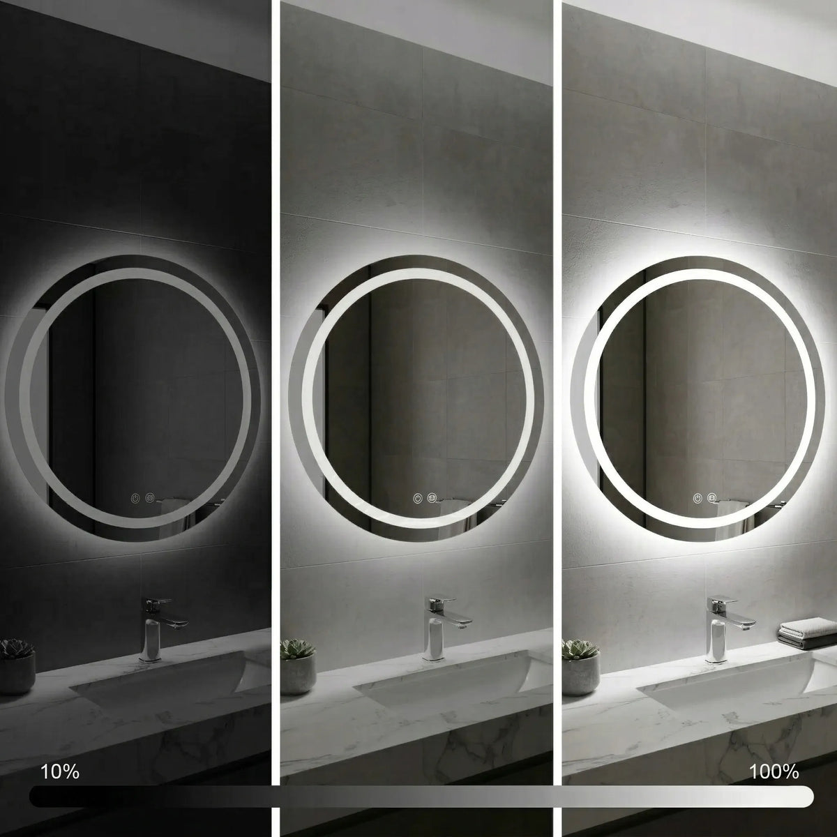 REA SOFT 70 apvalus LED veidrodis