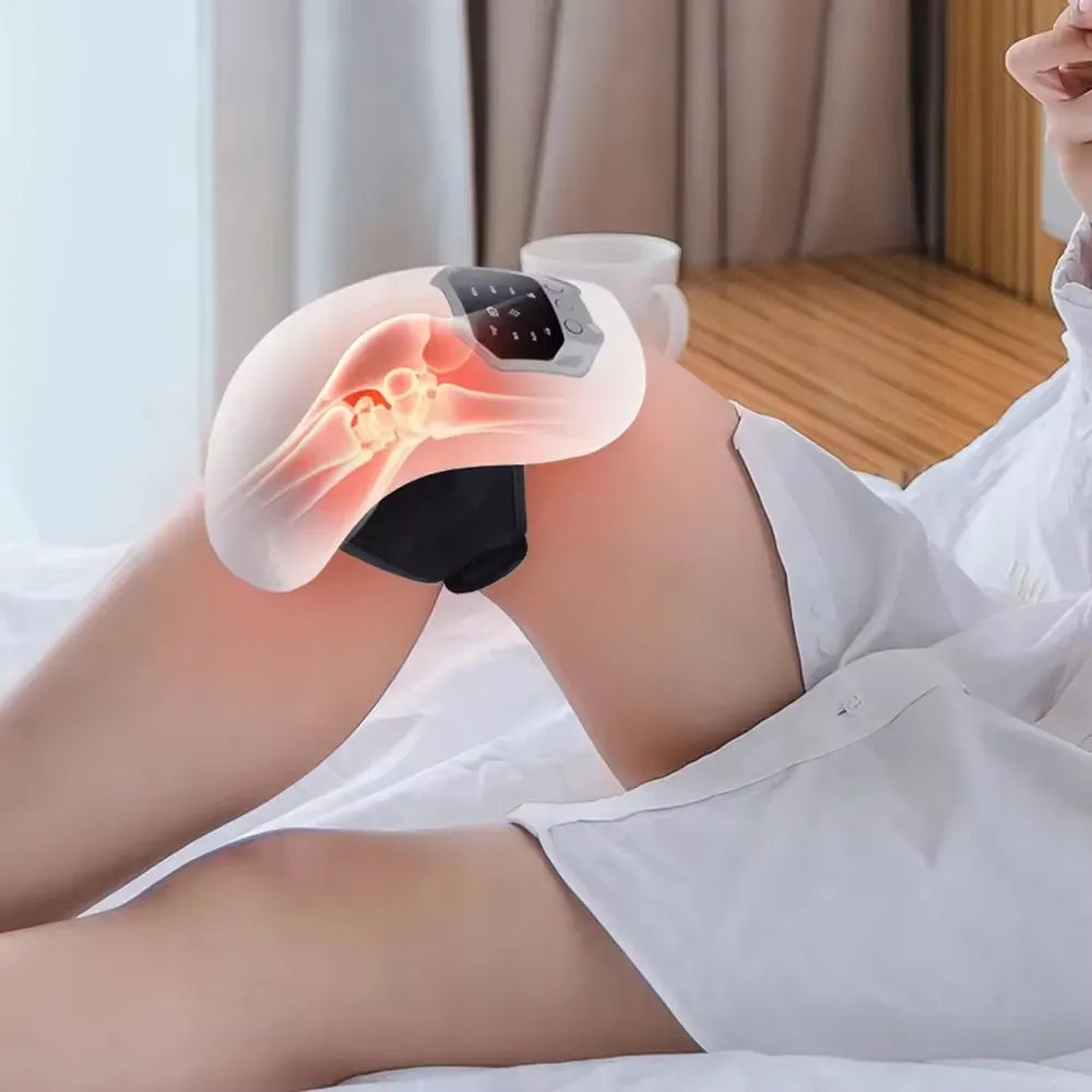 Reabilitacinis masažuoklis-įtvaras alkūnei ir keliui su lazeriu, vibracija ir šildymu AMY-2