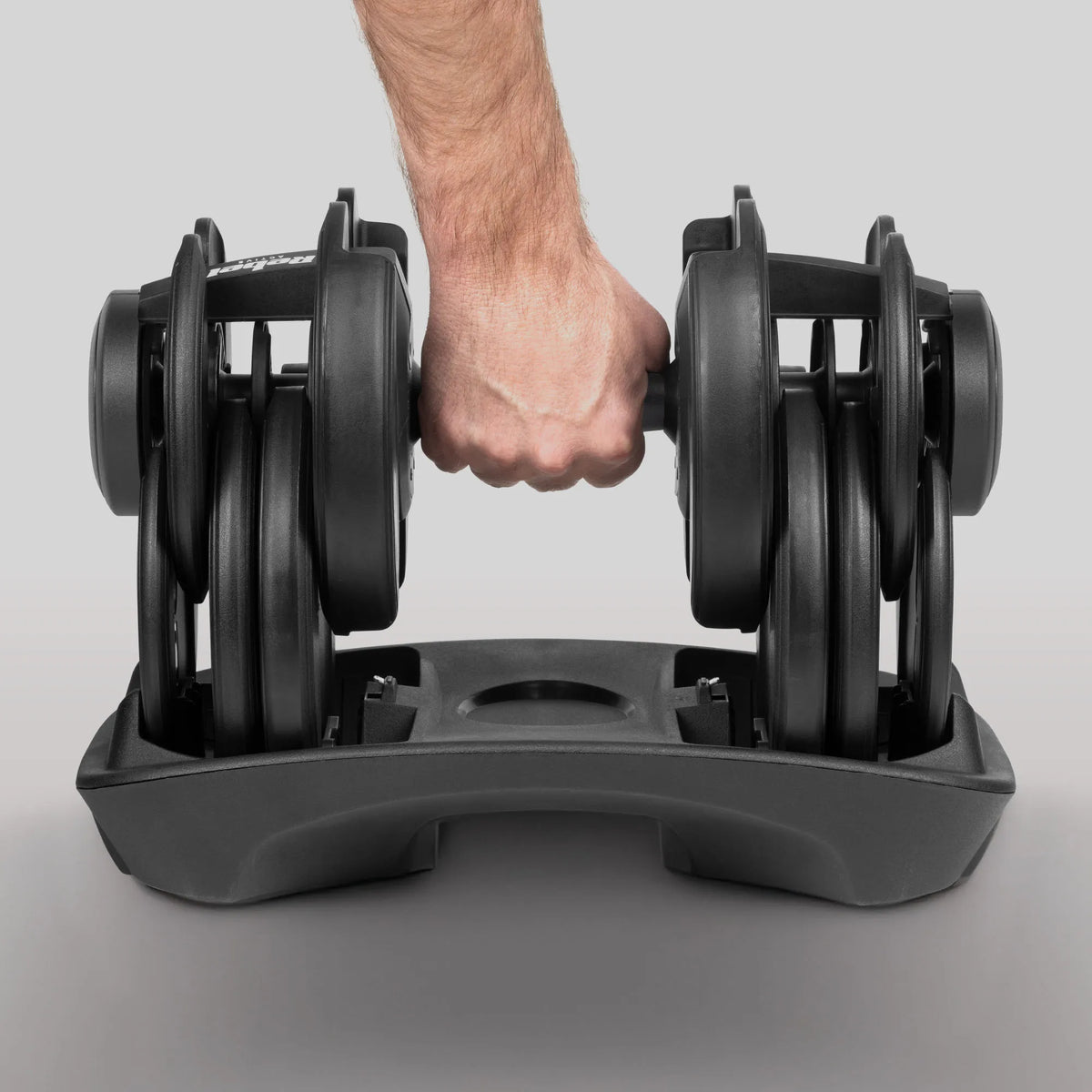 REBEL Active RBA-2303 reguliuojamas ketaus hantelis su gumine rankena, 2,5–24 kg