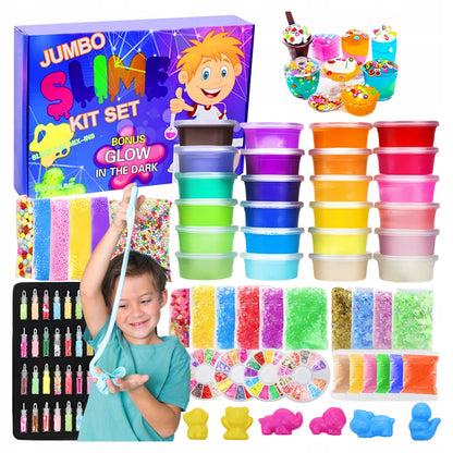 „Regmag“ didelis „slime“ gaminimo rinkinys vaikams, modelinas, 120 dalių
