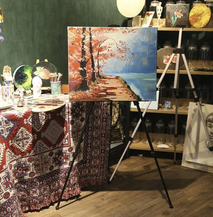 Reguliuojamas metalinis tapybos molbertas „MonCouleur“ su dėklu