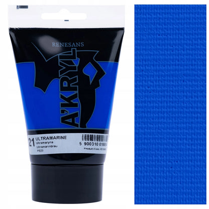 „Renesans A’KRYL“ profesionalių akrilinių dažų rinkinys, 12 × 100 ml