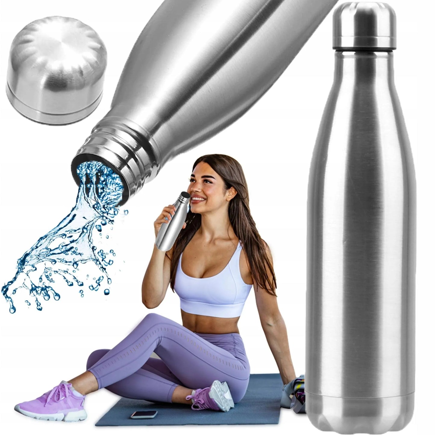 RETOO 500 ml nerūdijančiojo plieno termobutelis vandeniui, kavai ir arbatai