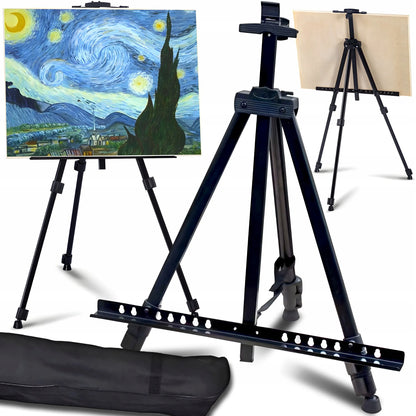 RETOO aliumininis lauko molbertas tapybai, 158 cm, trikojis su dėklu