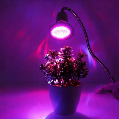RETOO augalų auginimo lempa, 200 LED LED panelė su spaustuku, 20 W, E27, lanksti