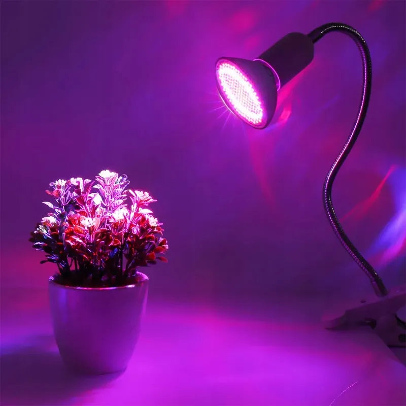 RETOO augalų auginimo lempa, 200 LED LED panelė su spaustuku, 20 W, E27, lanksti