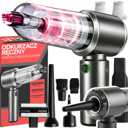 RETOO belaidis akumuliatorinis rankinis automobilinis dulkių siurblys 3 viename, 120 W