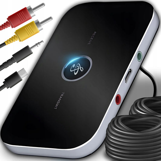 RETOO „Bluetooth“ adapteris, garso siųstuvas ir imtuvas su AUX jungtimi ir laidais
