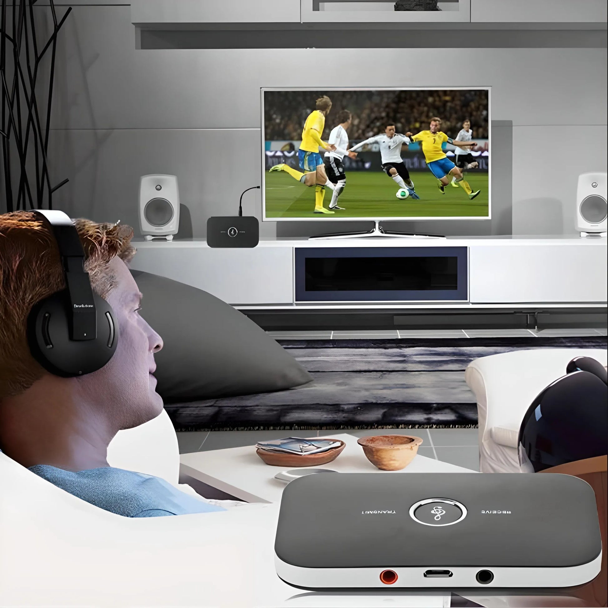 RETOO „Bluetooth“ adapteris: imtuvas ir siųstuvas, AUX garso jungtis su laidais