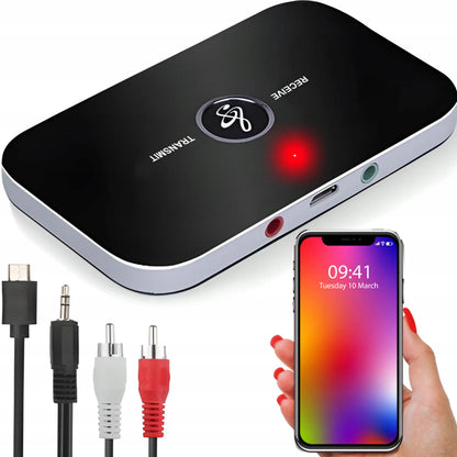 RETOO „Bluetooth“ adapteris: imtuvas ir siųstuvas, AUX garso jungtis su laidais