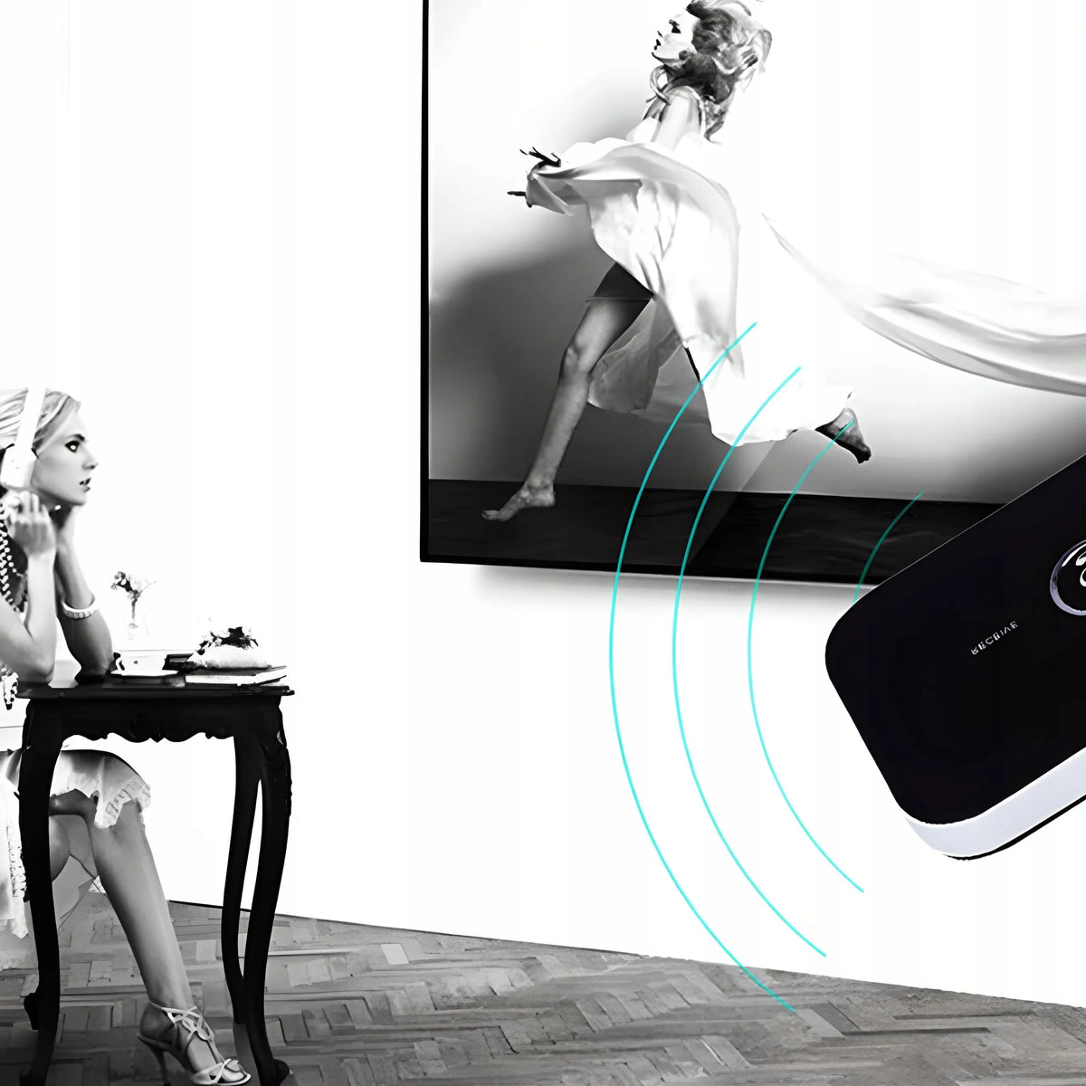 RETOO „Bluetooth“ adapteris: imtuvas ir siųstuvas, AUX garso jungtis su laidais